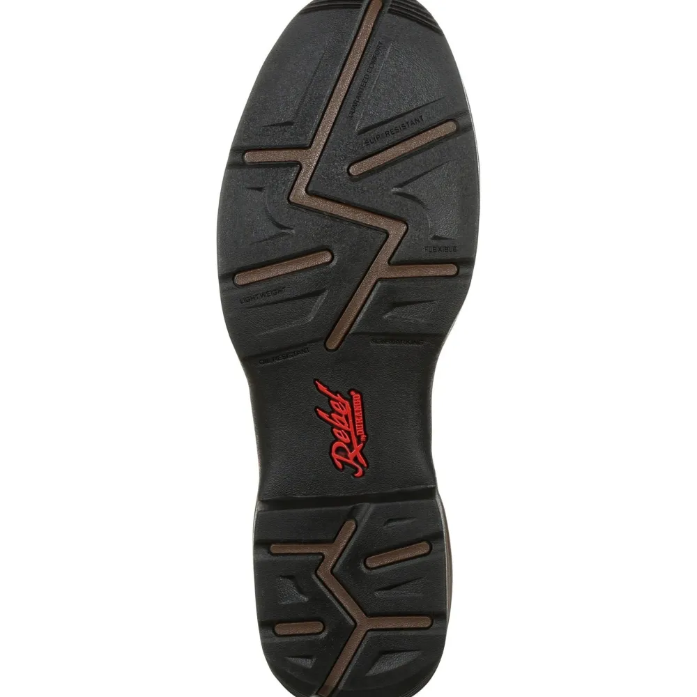 Durango Men's Rebel 12" Round Toe WP Western Boot - - DDB0163