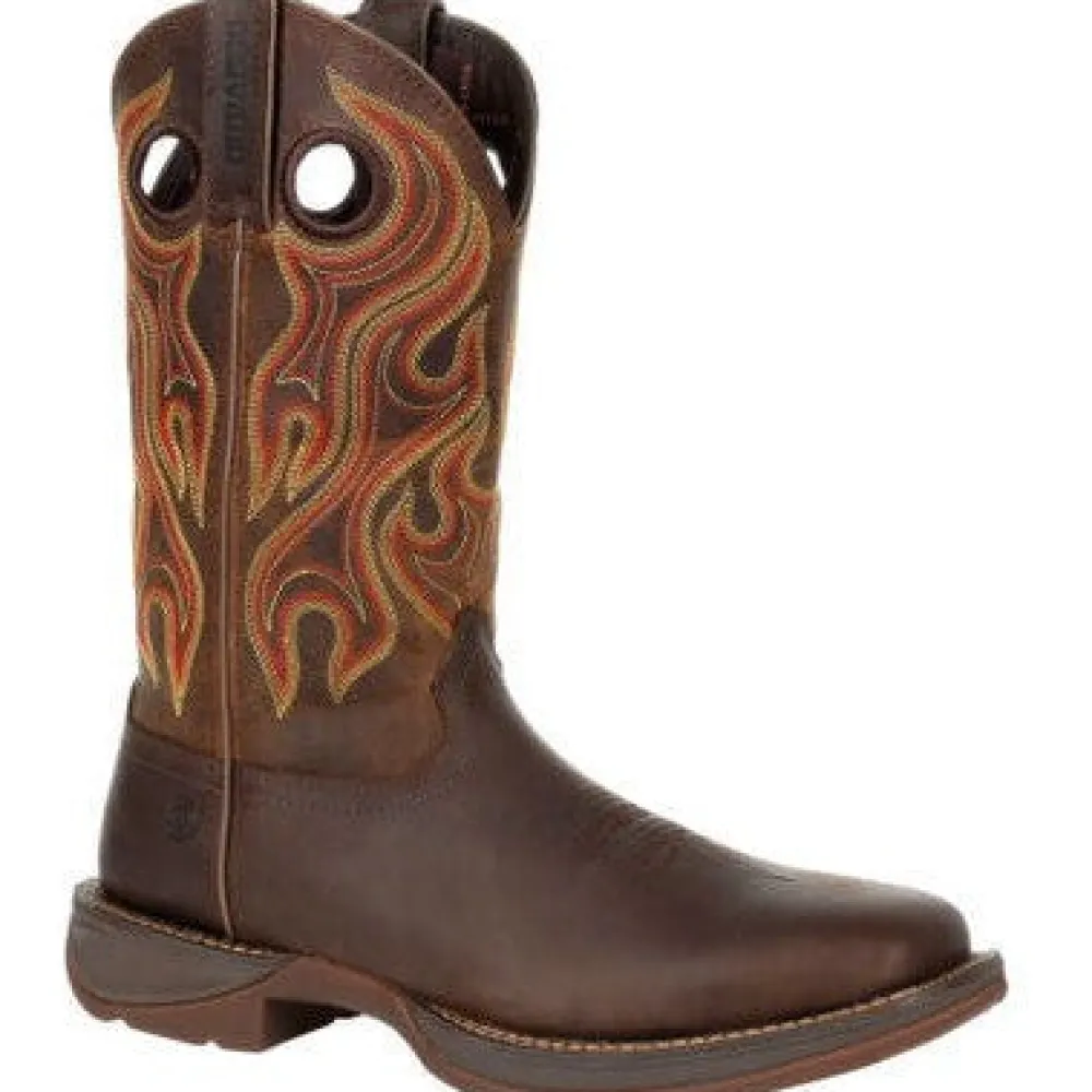 Durango Men's Rebel 12" Soft Toe Western Classic Boot- Chestnut- DDB0317