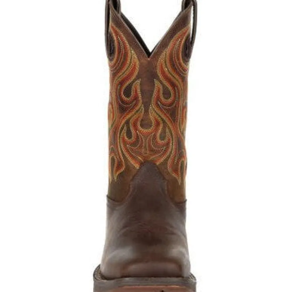 Durango Men's Rebel 12" Soft Toe Western Classic Boot- Chestnut- DDB0317