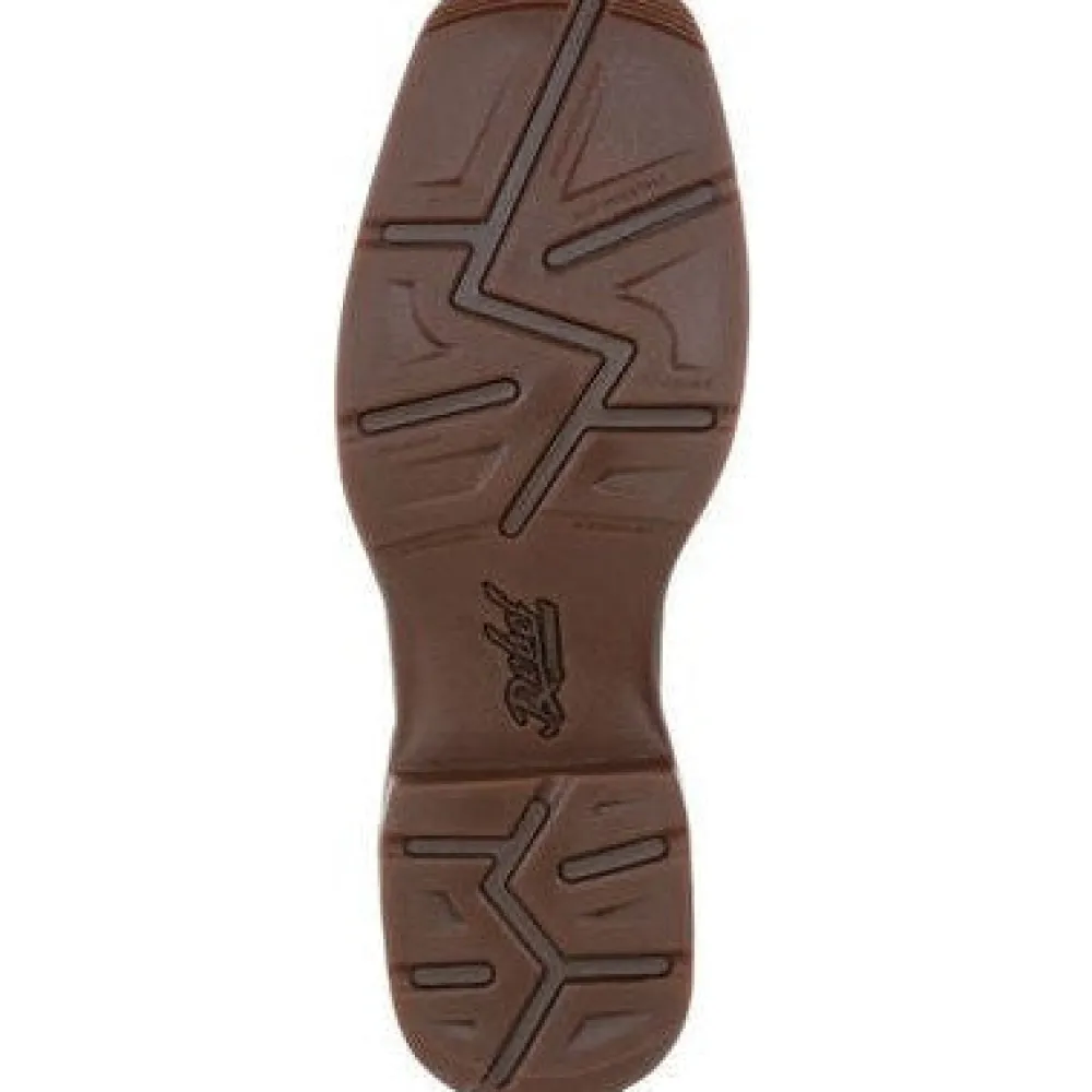 Durango Men's Rebel 12" Soft Toe Western Classic Boot- Chestnut- DDB0317