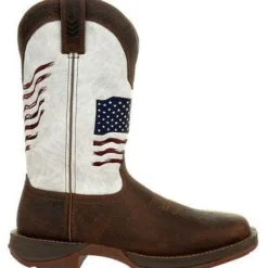 Durango Men's Rebel 12" Soft Toe Pull-On Western Classic Boot- Brown- DDB0312