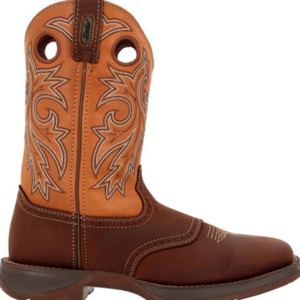 Durango Men's Rebel 11" Soft Toe Saddle Up Western Classic Boot- Brown- DB4442