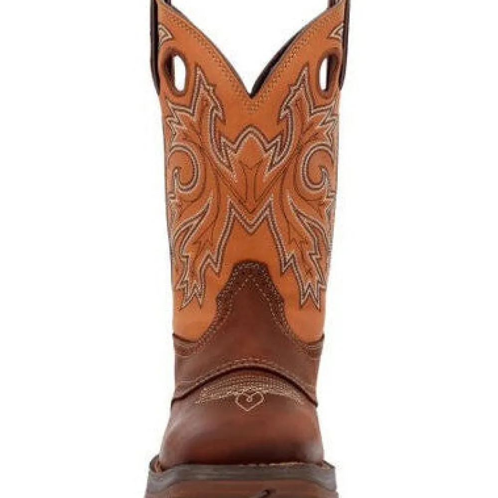 Durango Men's Rebel 11" Soft Toe Saddle Up Western Classic Boot- Brown- DB4442