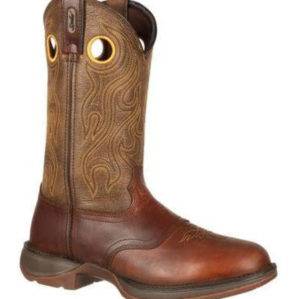 Durango Men's Rebel 12" Soft Toe Saddle Western Classic Boot- Sunset - DB5468