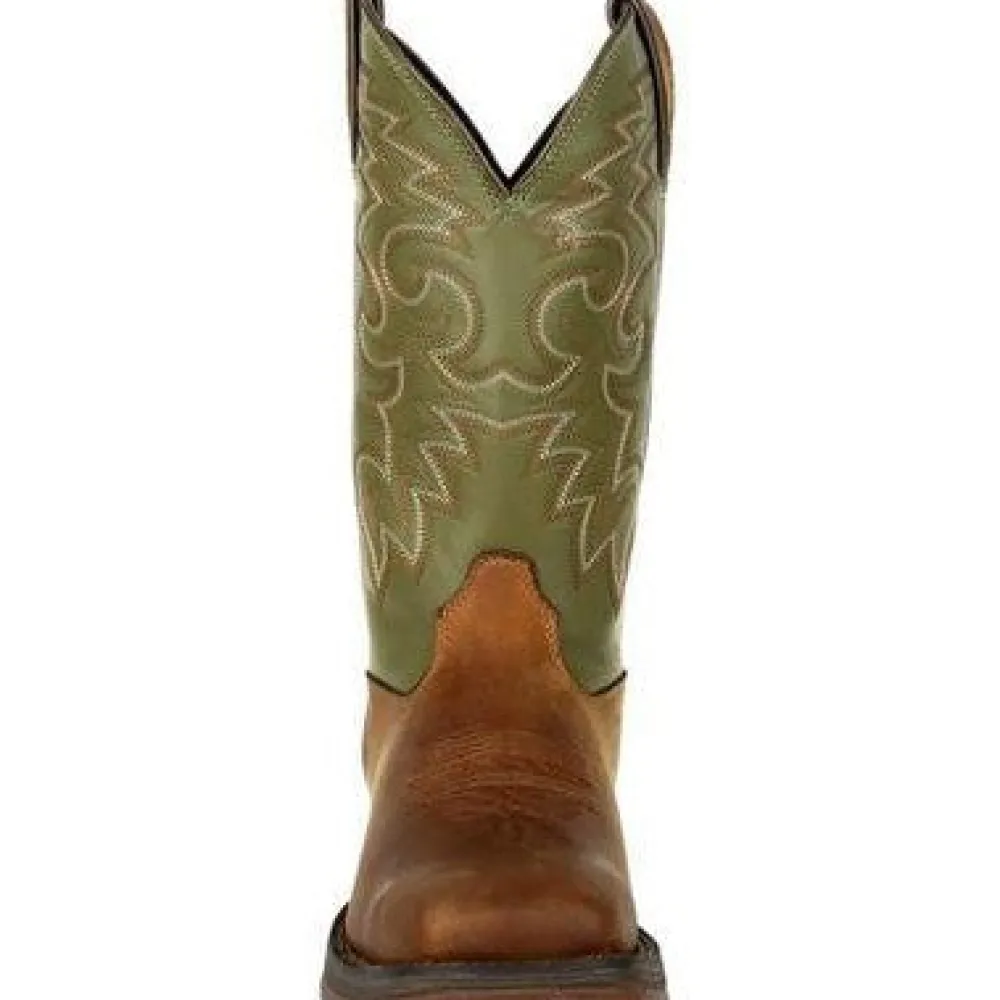 Durango Men's Rebel 12" Soft Toe Pull On Western Classic Boot- Coffee- DB5416