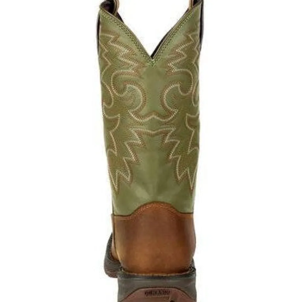 Durango Men's Rebel 12" Soft Toe Pull On Western Classic Boot- Coffee- DB5416