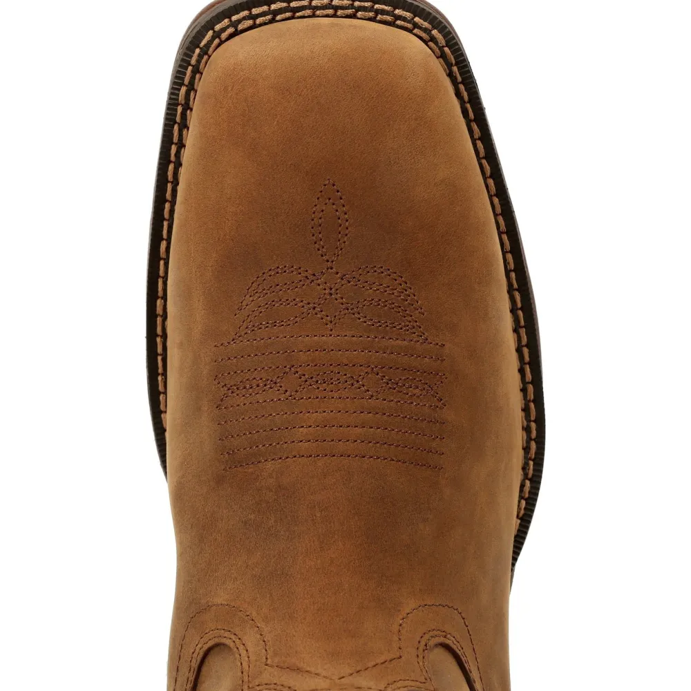 Durango Men's Rebel™ 12" Square Toe WP Western Boot - Russet - DDB0361