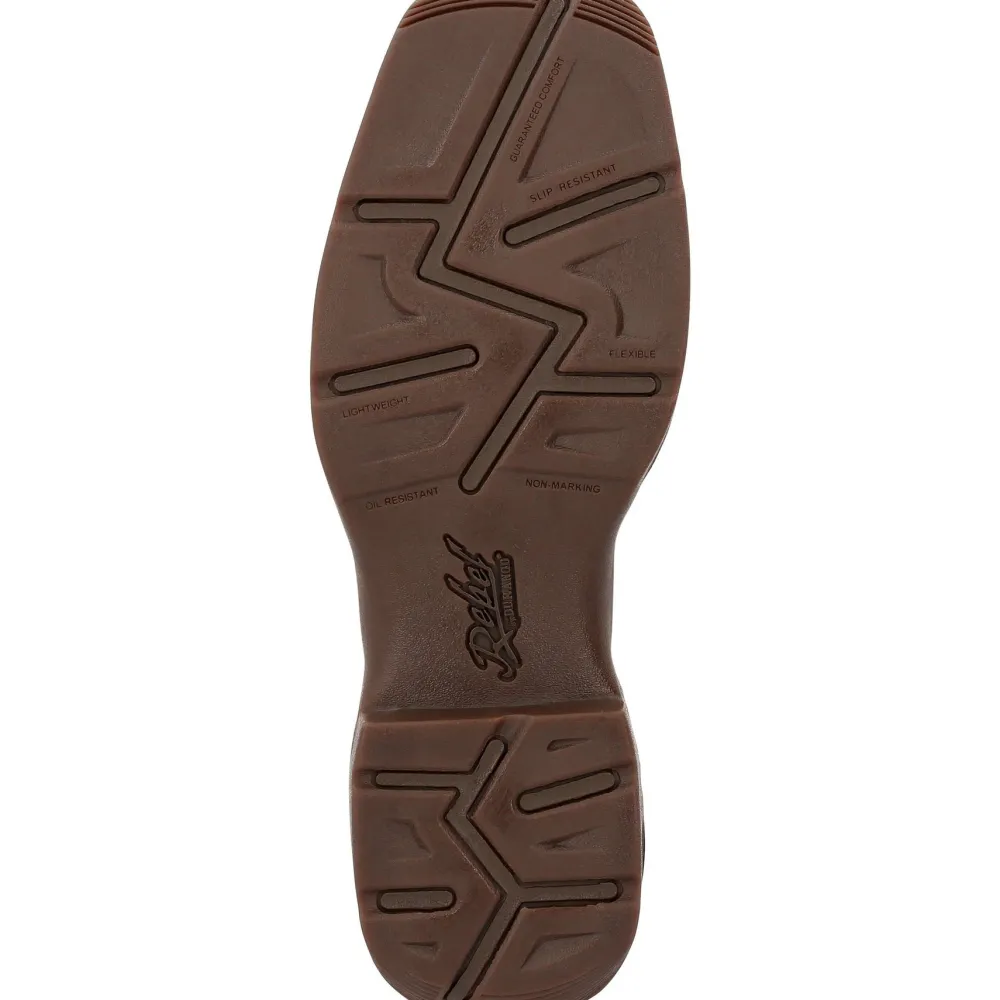 Durango Men's Rebel™ 12" Square Toe WP Western Boot - Russet - DDB0361