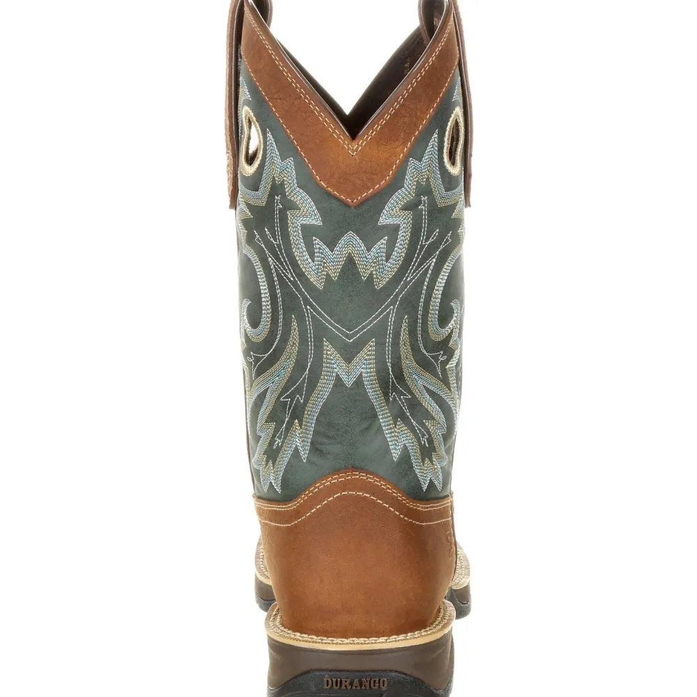 Durango Men's Rebel 12" Square Toe Pull-On Western Boot- Clover DDB0131