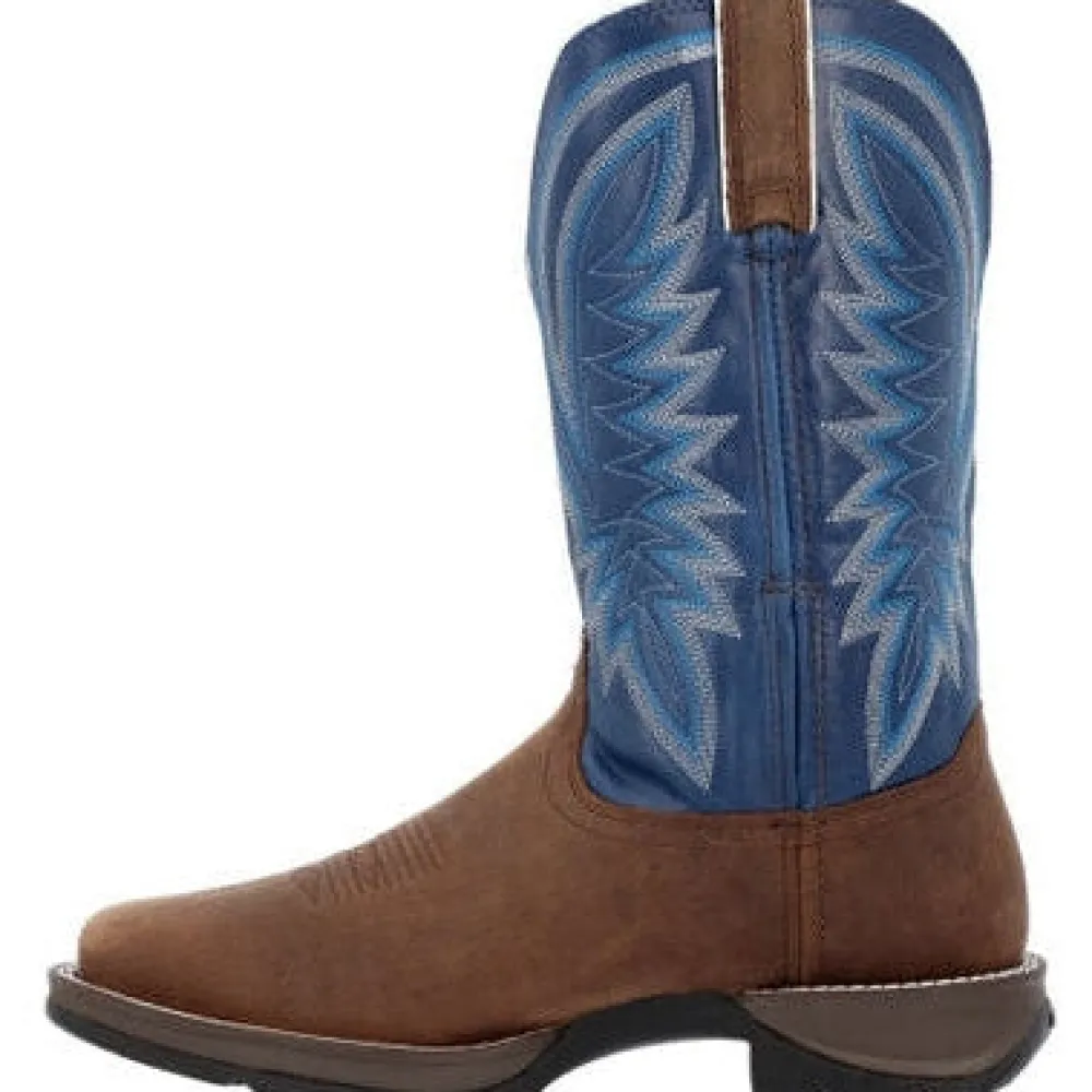 Durango Men's Rebel 12" ST Western Work Boot - And Blue- DDB0429