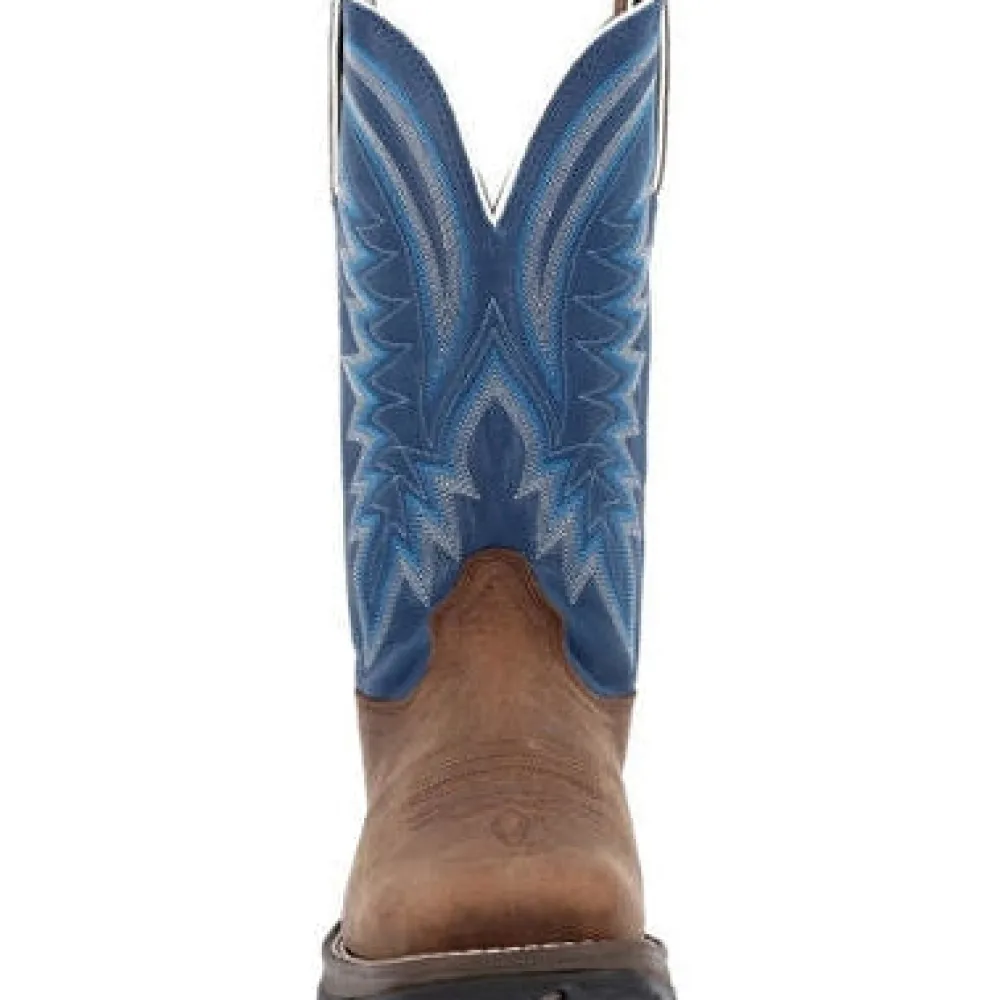 Durango Men's Rebel 12" ST Western Work Boot - And Blue- DDB0429