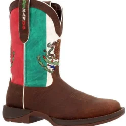 Durango Men's Rebel By Mexico Flag 11" ST Western Boot -Brown- DDB0430