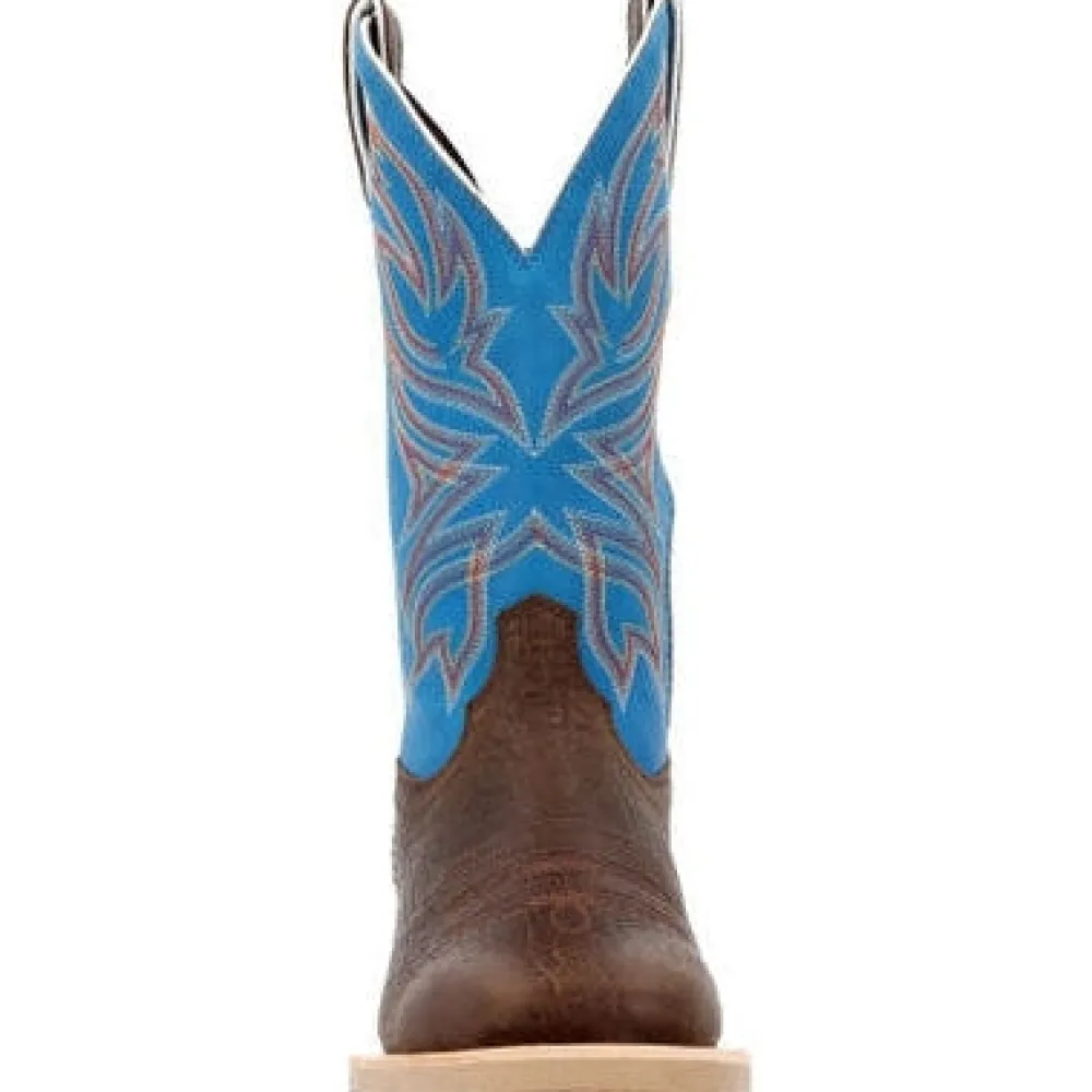 Durango Men's Rebel Pro 12" ST Wstrn Work Boot -Brown And Blue- DDB0421
