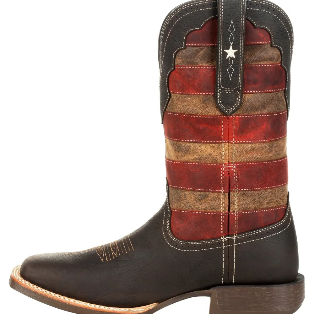 Durango Men's Rebel Pro Vintage Flag 12" Sqr Toe Western Boot - DDB0303