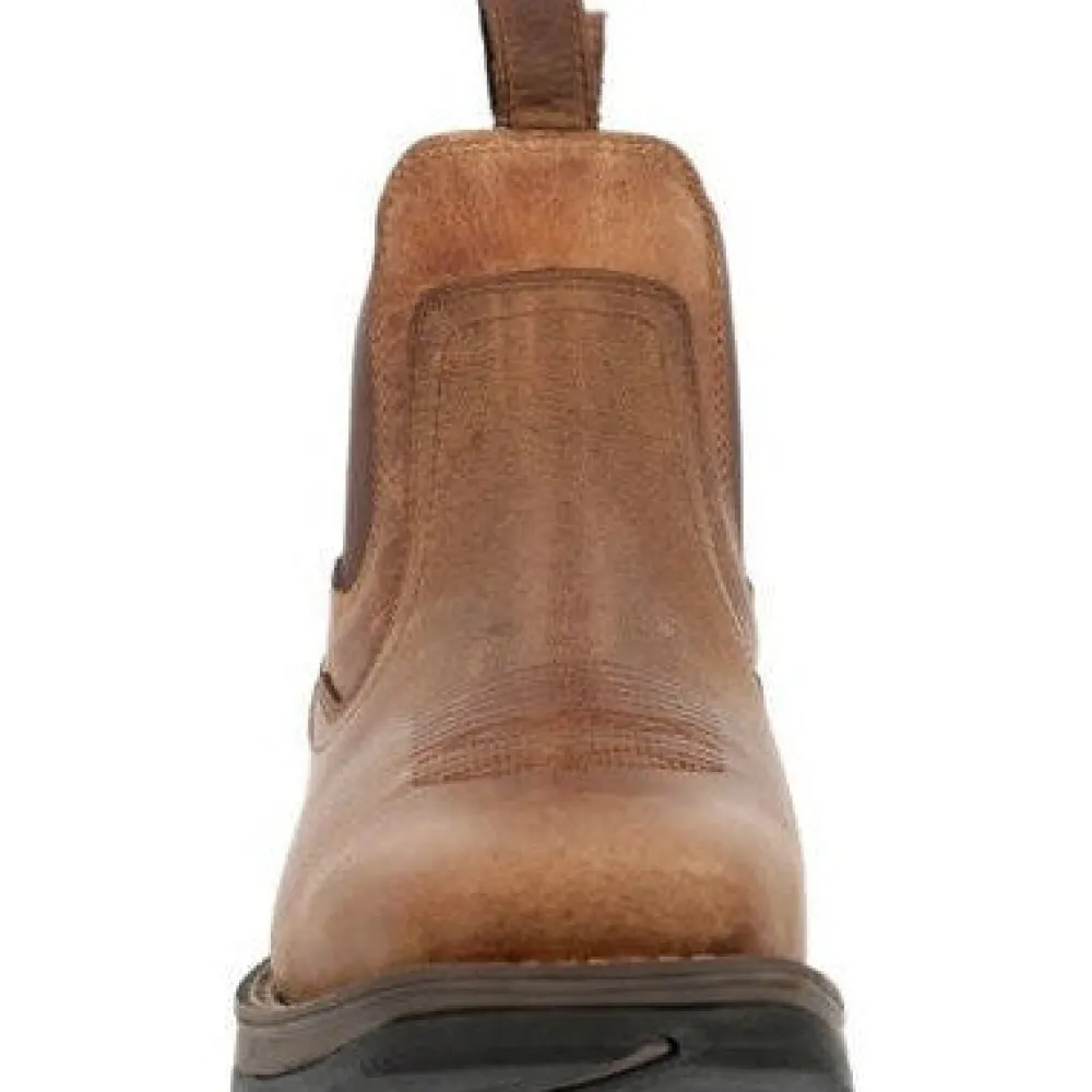 Durango Men's Rebel Red Dirt 6" ST Western Work Boot - And Tan- DDB0460
