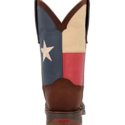 Durango Men's Rebel Texas Flag Soft Toe Western Classic Boot- Dark - DB4446