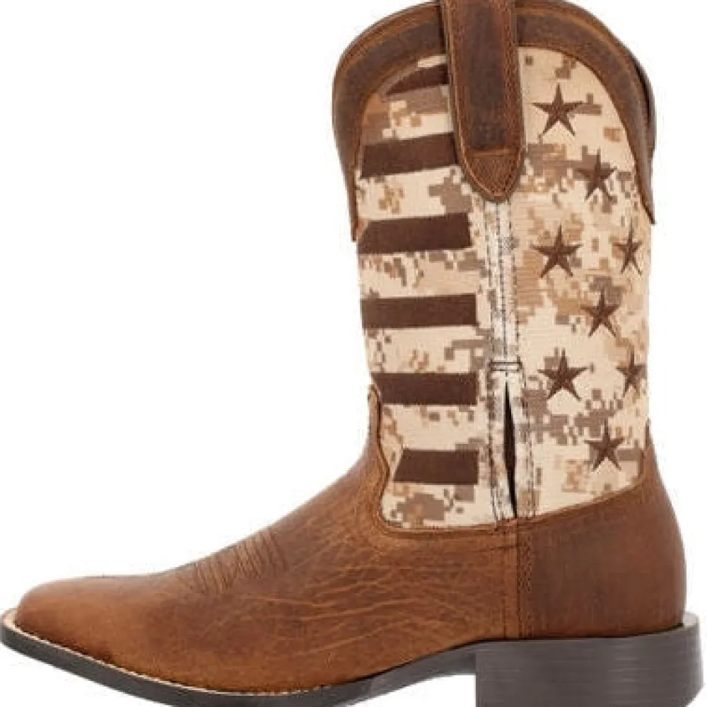 Durango Men's Westward 11" ST Western Work Boot -Camo Flag- DDB0397
