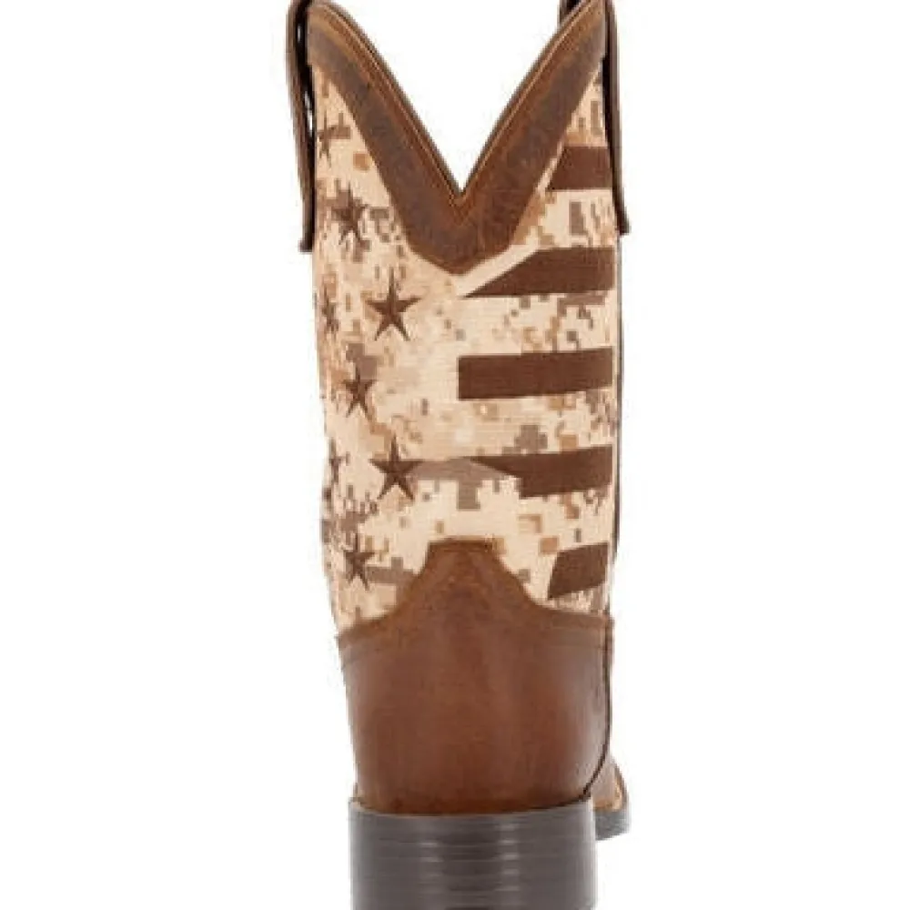 Durango Men's Westward 11" ST Western Work Boot -Camo Flag- DDB0397