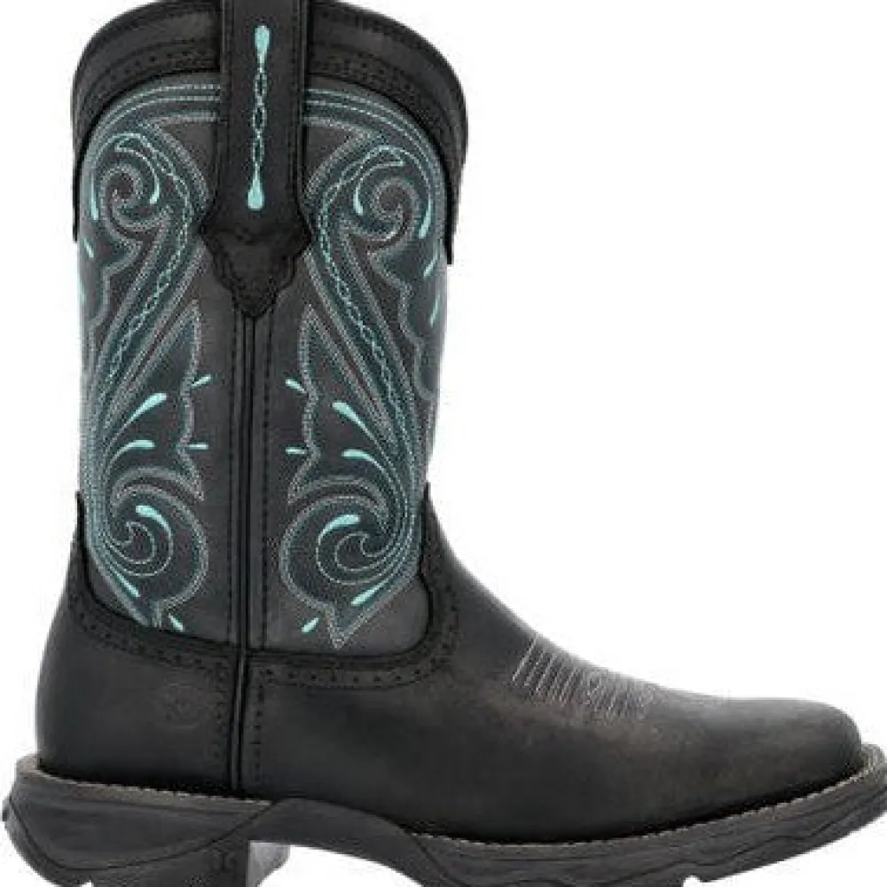 Women Durango Women's Lady Rebel 10" ST Western Work Boot - Sky - DRD0462