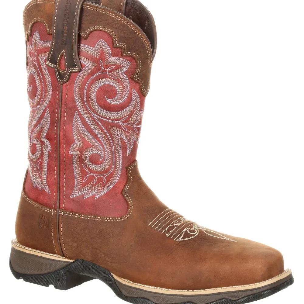 Women Durango Women's Lady Rebel 10" Comp Toe WP Western Work Boot - DRD0220