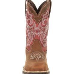 Women Durango Women's Lady Rebel 10" Comp Toe WP Western Work Boot - DRD0220
