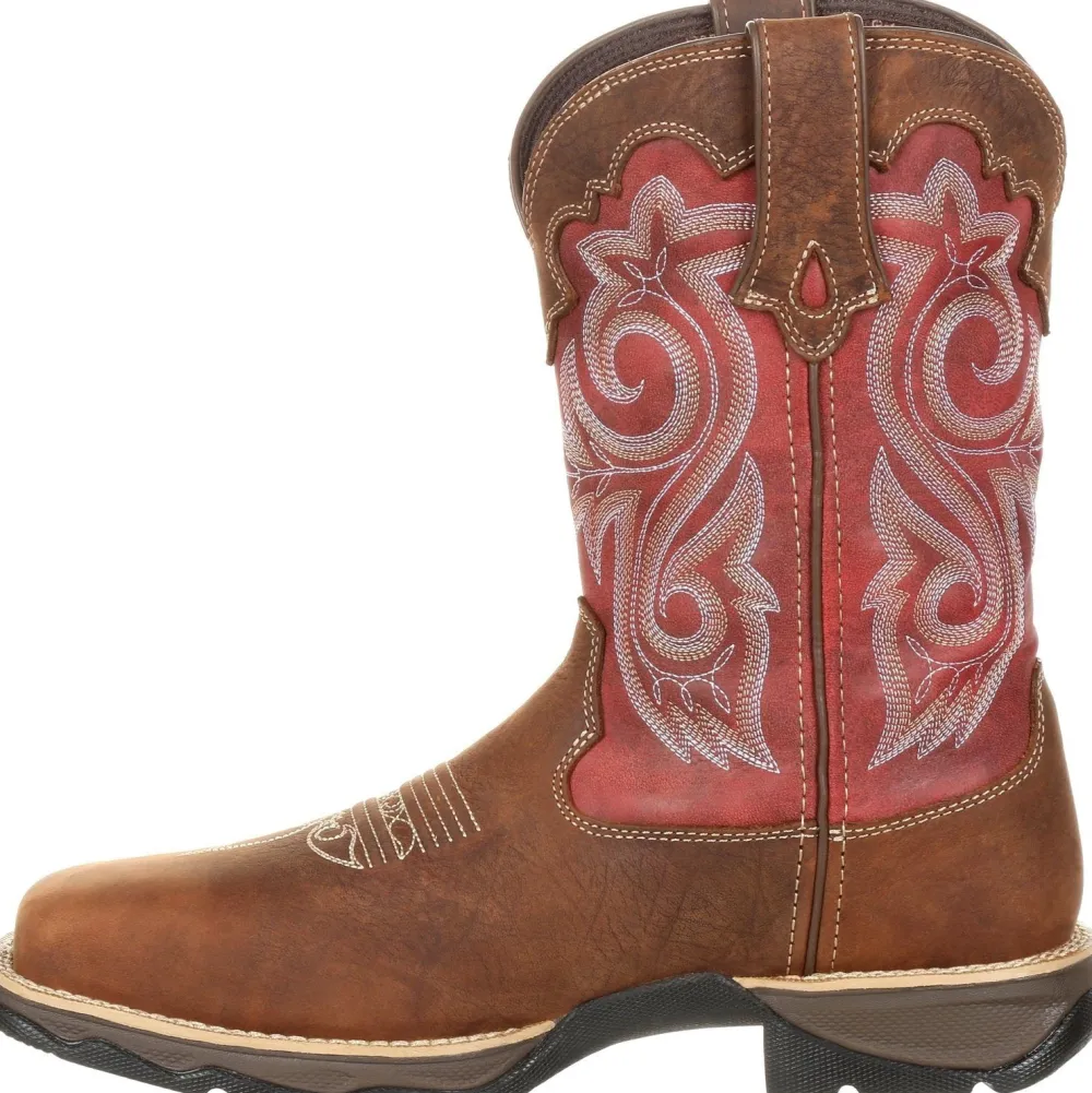 Women Durango Women's Lady Rebel 10" Comp Toe WP Western Work Boot - DRD0220