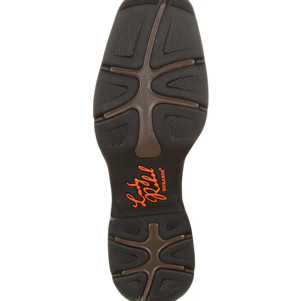Women Durango Women's Lady Rebel 10" Comp Toe WP Western Work Boot - DRD0220