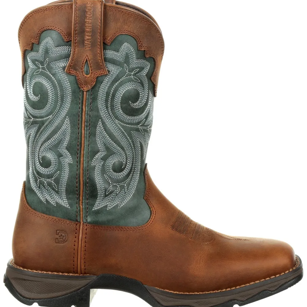 Women Durango Women's Lady Rebel 10" Square Toe WP Western Boot - DRD0312