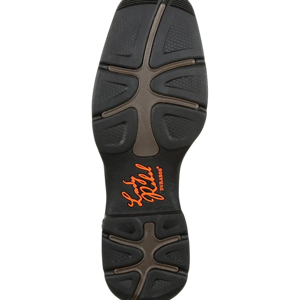 Women Durango Women's Lady Rebel 10" Square Toe WP Western Boot - DRD0312