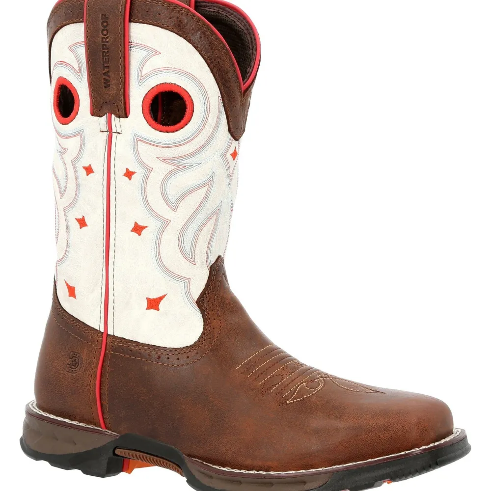Women Durango Women's Maverick 10" Steel Toe WP Western Work Boot - DRD0418