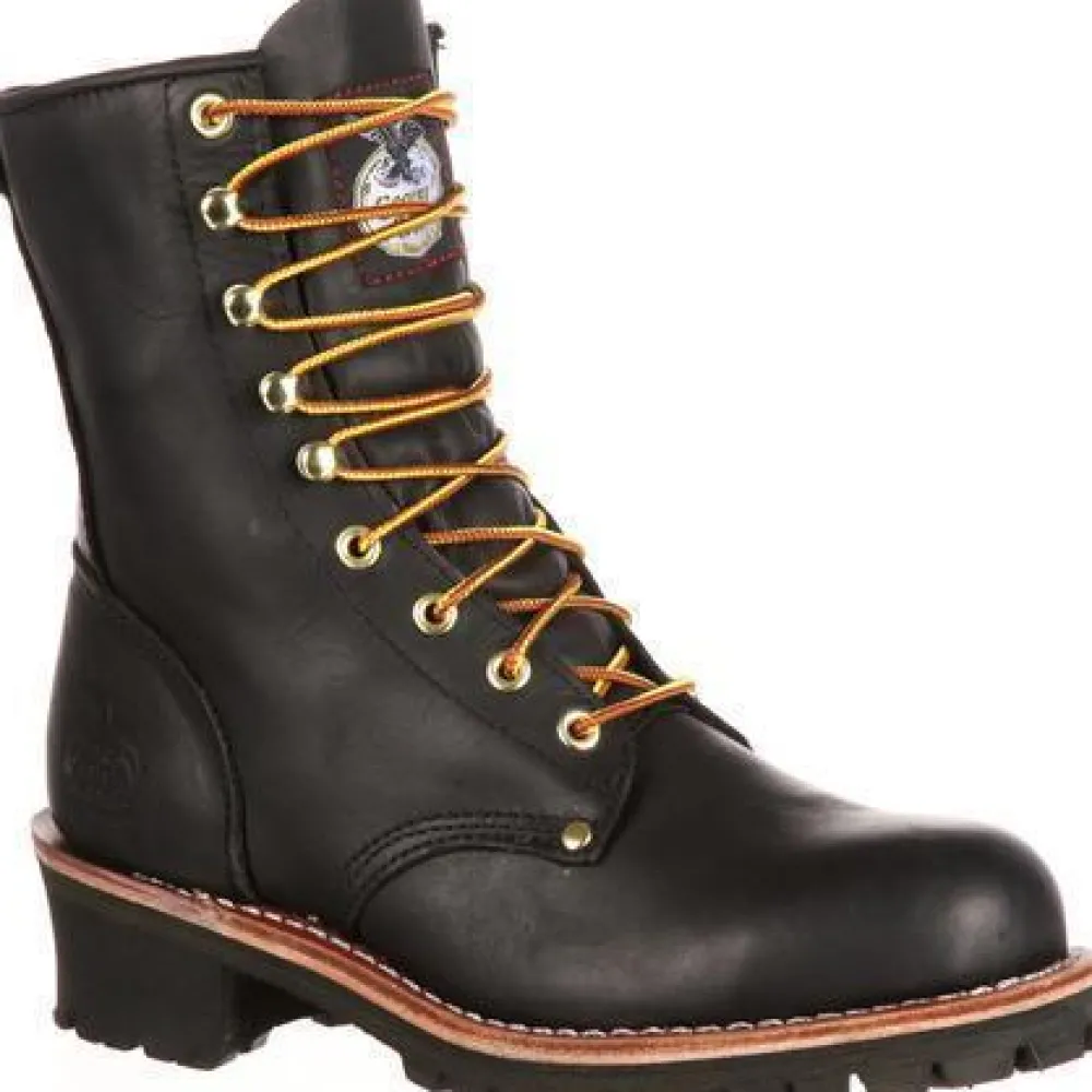 Women Georgia Men's 8" Logger Work Boot - - G8120