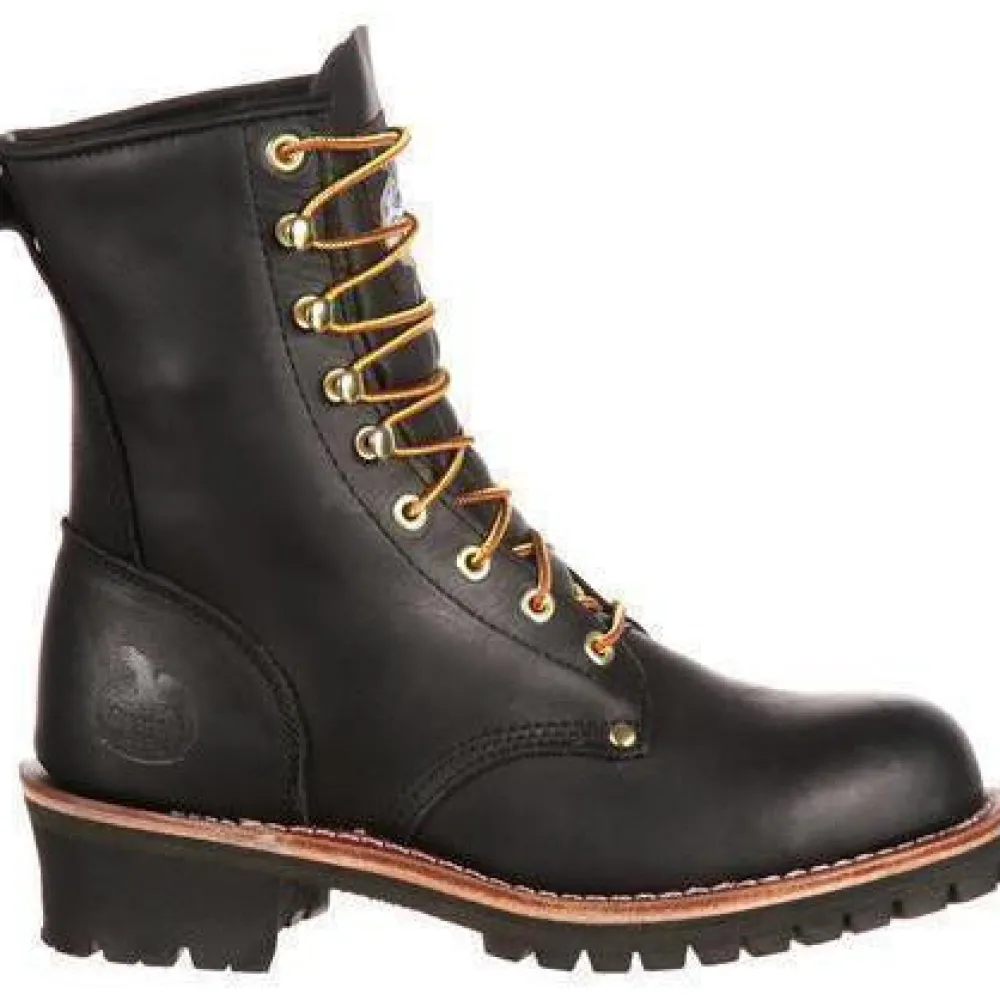 Women Georgia Men's 8" Logger Work Boot - - G8120