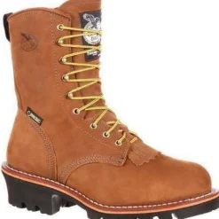 Women Georgia Men's 8" Stl Toe WP Insulated Logger Work Boot - - G9382
