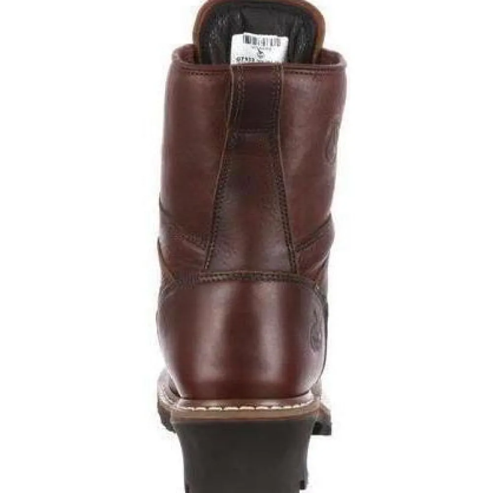 Women Georgia Men's 8" Waterproof Logger Work Boot - - G7113