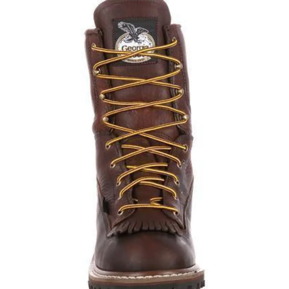 Women Georgia Men's 8" Waterproof Logger Work Boot - - G7113