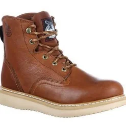 Women Georgia Men's 6" Wedge Steel Toe Work Boot - - G6342