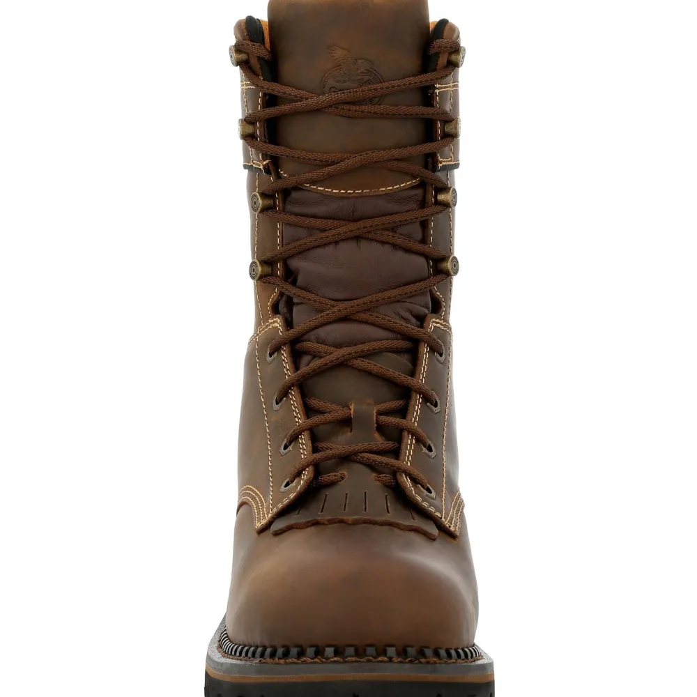 Women Georgia Men's AMP LT Logger 9" Comp Toe WP 600G Ins Work Boot- GB00491