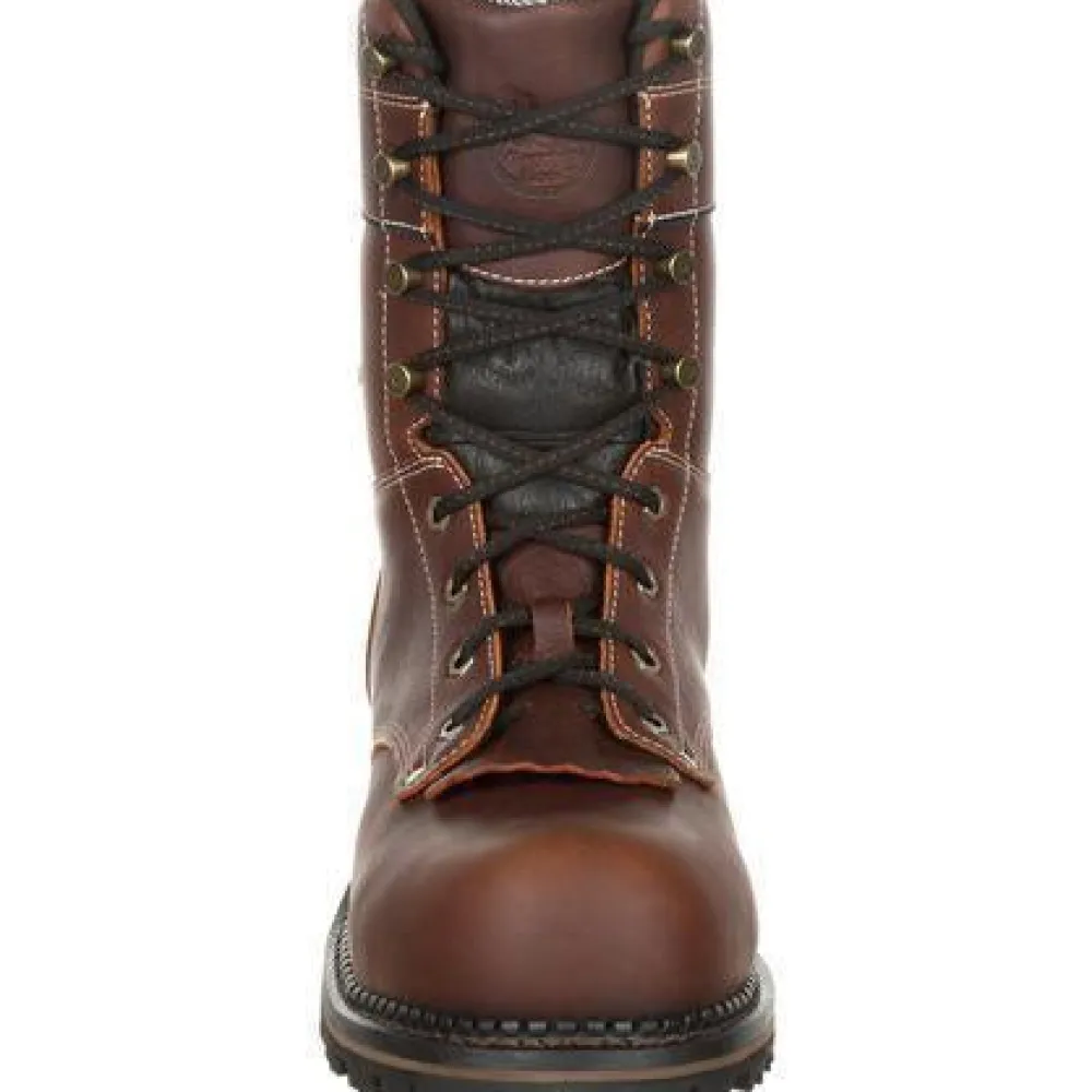 Women Georgia Men's AMP LT Logger Comp Toe WP Work Boot - - GB00236