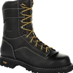 Women Georgia Men's Amp LT Logger 9" Comp Toe WP Work Boot - - GB00272