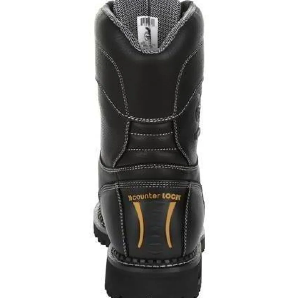 Women Georgia Men's Amp LT Logger 9" Comp Toe WP Work Boot - - GB00272