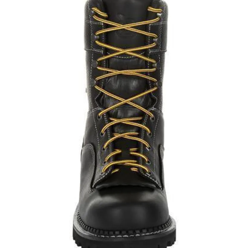 Women Georgia Men's Amp LT Logger 9" Comp Toe WP Work Boot - - GB00272