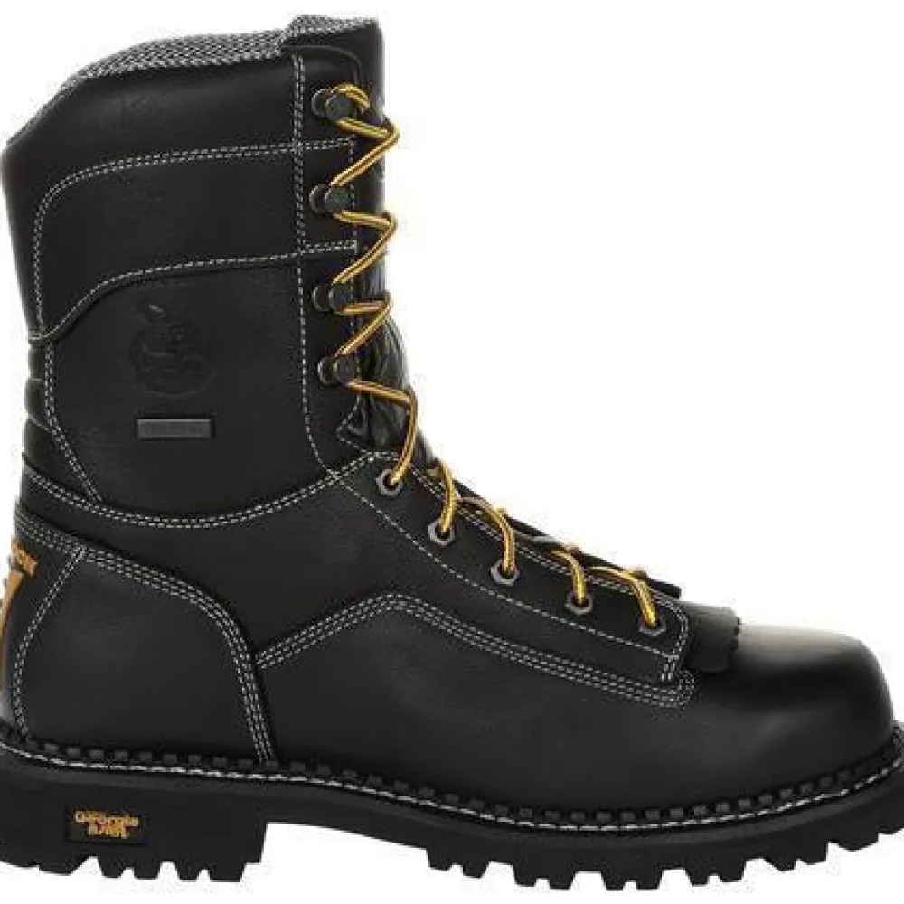 Women Georgia Men's Amp LT Logger 9" Comp Toe WP Work Boot - - GB00272