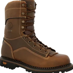 Women Georgia Men's AMP LT Low Heel Logger 9" Soft Toe WP Work Boot- GB00472