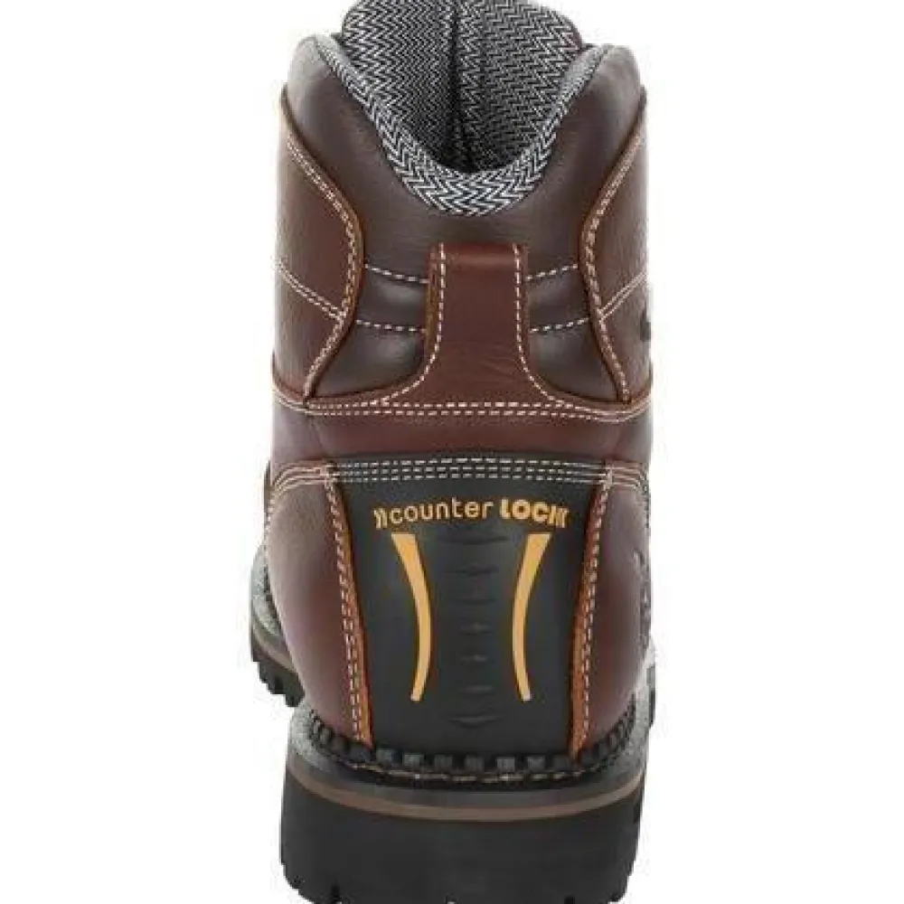 Women Georgia Men's Amp LT Low-Heel Logger 6" WP Work Boot - - GB00270