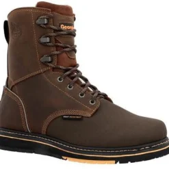 Women Georgia Men's Amp Lt Power 8" Wedge Slip Resist Work Boot -- GB00520