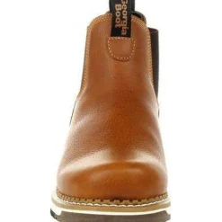 Women Georgia Men's AMP LT Wedge Soft Toe Chelsea Work Boot - - GB00346