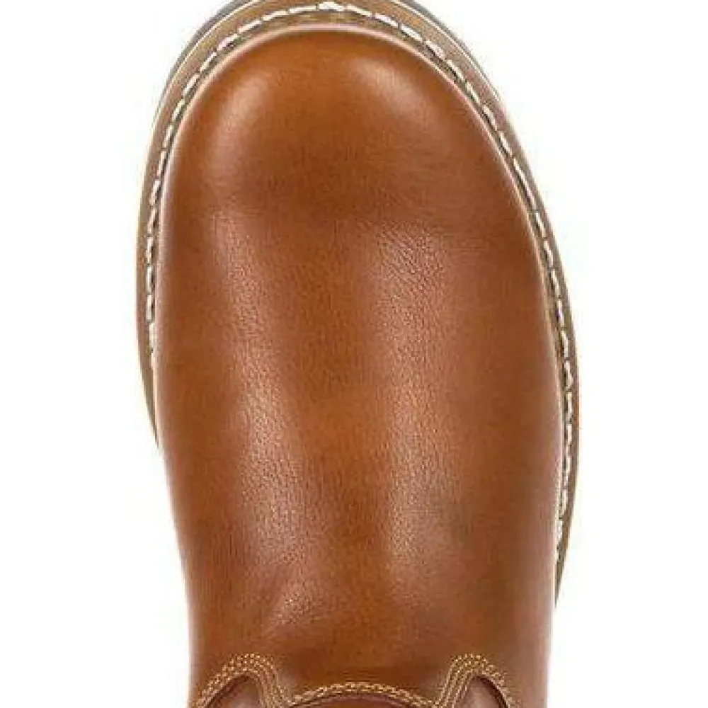 Women Georgia Men's AMP LT Wedge Pull-On Soft Toe Work Boot - - GB00349