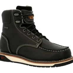 Women Georgia Men's AMP LT Wedge 6" Moc Toe WP Work Boot - - GB00475