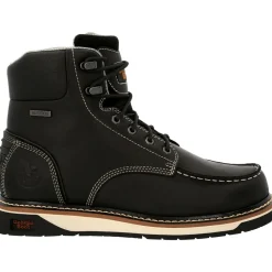 Women Georgia Men's AMP LT Wedge 6" Moc Toe WP Work Boot - - GB00475