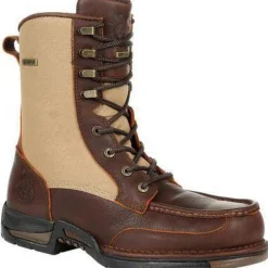 Georgia Men's Athens 8" Soft Toe Waterproof Side-Zip Upland Work Boot - - GB00354
